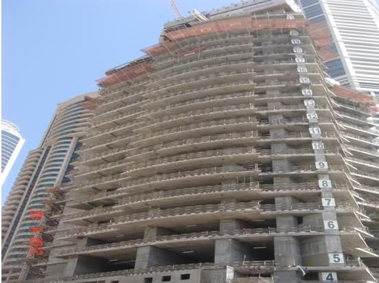 Pentominium A+B, Dubai Marina: Dubai Land Department inspection photo, June 2012