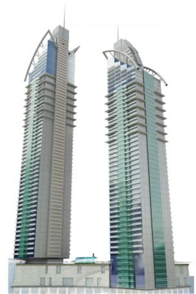 Maimoon Twin Towers, Jumeirah Village Circle (JVC): project render
